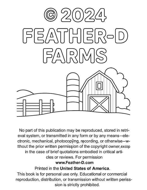 Farm ABC Coloring Book